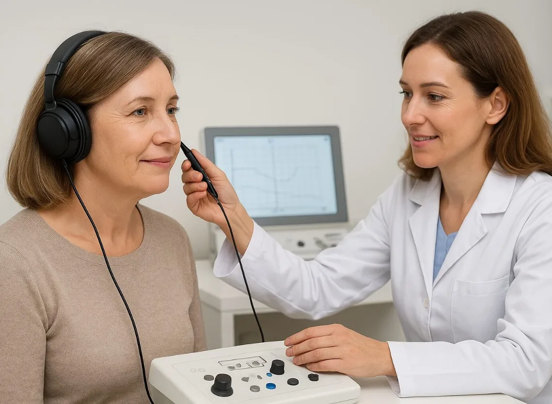 Hearing assessment at Niraaya Hospital